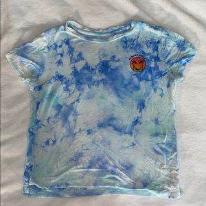 Blue tie dye tee